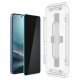 Set 2 folii sticla cu sistem de montare Case friendly Spigen GLAStR EZ FIT HD compatibil cu Samsung Galaxy S24 Plus / S25 Plus Privacy (Ingredi, AGL09307) by www.silkase.ro