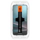 Set 2 folii sticla cu sistem de montare Case friendly Spigen GLAStR EZ FIT HD compatibil cu Samsung Galaxy S24 Plus / S25 Plus Privacy (Ingredi, AGL09307) by www.silkase.ro