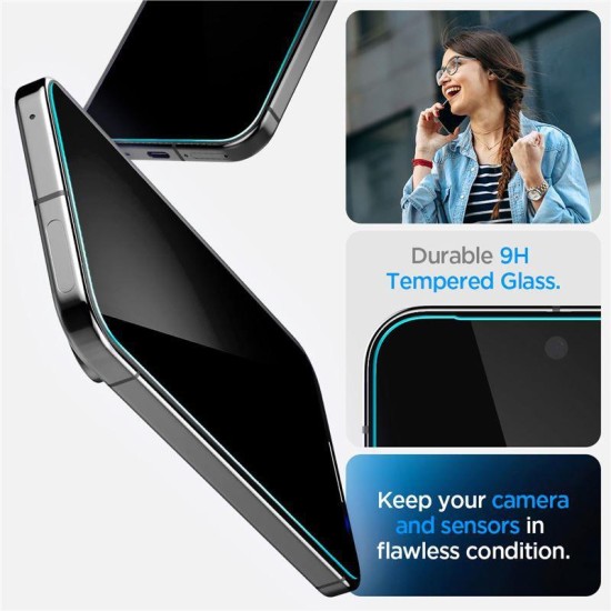 Set 2 folii sticla cu sistem de montare Case friendly Spigen GLAStR EZ FIT compatibil cu Google Pixel 10 / 10 Pro / 9 / 9 Pro Privacy (Spigen, Pixel 10 Pro) by www.silkase.ro Set 2 folii sticla cu sistem de montare Case friendly Spigen GLAStR EZ FIT compatibil cu Google Pixel 10 / 10 Pro / 9 / 9 Pro Privacy (Pixel 10 Pro, AGL09312) by www.silkase.ro