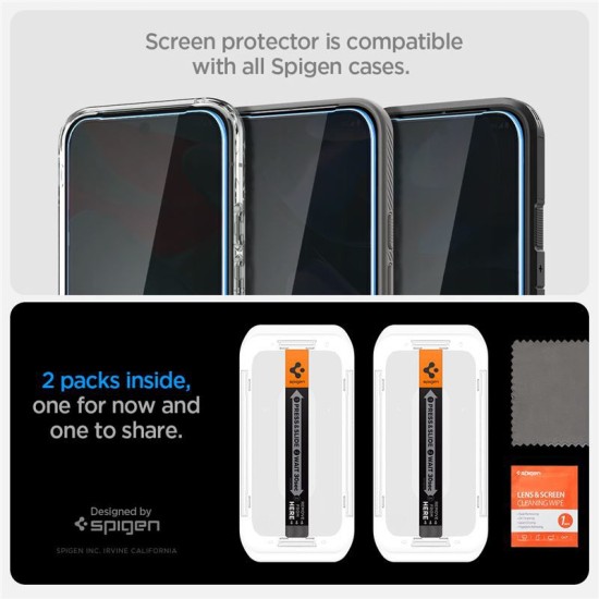Set 2 folii sticla cu sistem de montare Case friendly Spigen GLAStR EZ FIT compatibil cu Google Pixel 10 / 10 Pro / 9 / 9 Pro Privacy (Spigen, Pixel 10 Pro) by www.silkase.ro Set 2 folii sticla cu sistem de montare Case friendly Spigen GLAStR EZ FIT compatibil cu Google Pixel 10 / 10 Pro / 9 / 9 Pro Privacy (Pixel 10 Pro, AGL09312) by www.silkase.ro