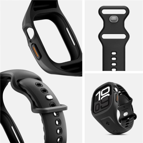 Set curea și carcasă, Spigen, Liquid Air Pro , Compatibil cu Apple Watch, protecție 360, 46 mm, Negru mat (Spigen, Ingredi) by www.silkase.ro Set curea și carcasă, Spigen, Liquid Air Pro , Compatibil cu Apple Watch, protecție 360, 46 mm, Negru mat (Ingredi, ACS09317) by www.silkase.ro