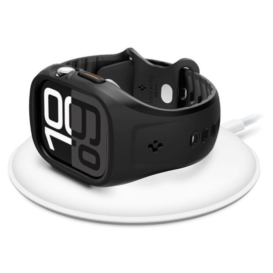 Set curea și carcasă, Spigen, Liquid Air Pro , Compatibil cu Apple Watch, protecție 360, 46 mm, Negru mat (Spigen, Ingredi) by www.silkase.ro Set curea și carcasă, Spigen, Liquid Air Pro , Compatibil cu Apple Watch, protecție 360, 46 mm, Negru mat (Ingredi, ACS09317) by www.silkase.ro