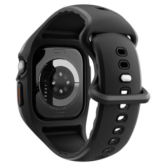Set curea și carcasă, Spigen, Liquid Air Pro , Compatibil cu Apple Watch, protecție 360, 46 mm, Negru mat (Spigen, Ingredi) by www.silkase.ro Set curea și carcasă, Spigen, Liquid Air Pro , Compatibil cu Apple Watch, protecție 360, 46 mm, Negru mat (Ingredi, ACS09317) by www.silkase.ro