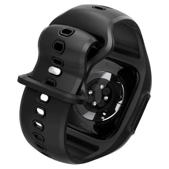 Set curea și carcasă, Spigen, Liquid Air Pro , Compatibil cu Apple Watch, protecție 360, 46 mm, Negru mat (Spigen, Ingredi) by www.silkase.ro Set curea și carcasă, Spigen, Liquid Air Pro , Compatibil cu Apple Watch, protecție 360, 46 mm, Negru mat (Ingredi, ACS09317) by www.silkase.ro