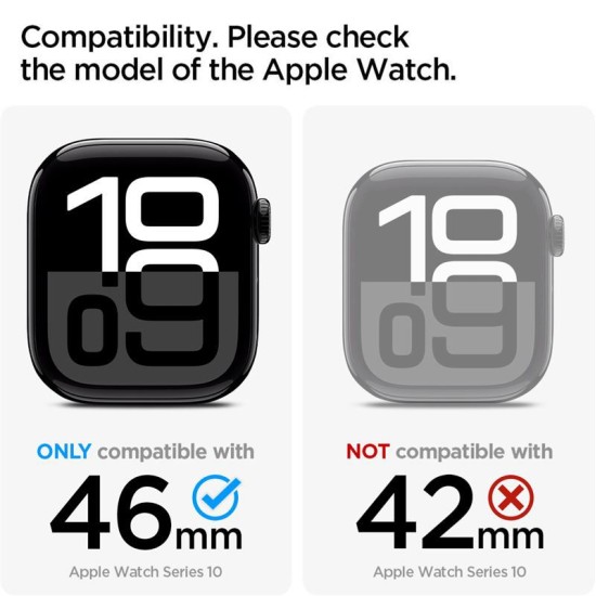 Spigen Liquid Air Pro - Set accesorii pentru Apple Watch 10 (46 mm), protectie 360, negru (Spigen, Ingredi) by www.silkase.ro Spigen Liquid Air Pro - Set accesorii pentru Apple Watch 10 (46 mm), protectie 360, negru (Ingredi, ACS09318) by www.silkase.ro