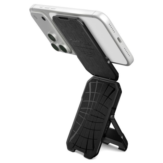 Husa Spigen Tough Armor Pro Wallet MagSafe, Portofel 5 Carduri, Black Husa Spigen Tough Armor Pro Wallet MagSafe, Portofel 5 Carduri, Black (iPhone 17e, AFA09327) by www.silkase.ro