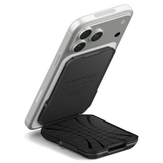 Husa Spigen Tough Armor Pro Wallet MagSafe, Portofel 5 Carduri, Black Husa Spigen Tough Armor Pro Wallet MagSafe, Portofel 5 Carduri, Black (iPhone 17e, AFA09327) by www.silkase.ro