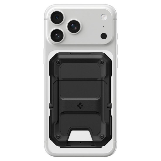 Husa Spigen Tough Armor Pro Wallet MagSafe, Portofel 5 Carduri, Black Husa Spigen Tough Armor Pro Wallet MagSafe, Portofel 5 Carduri, Black (iPhone 17e, AFA09327) by www.silkase.ro