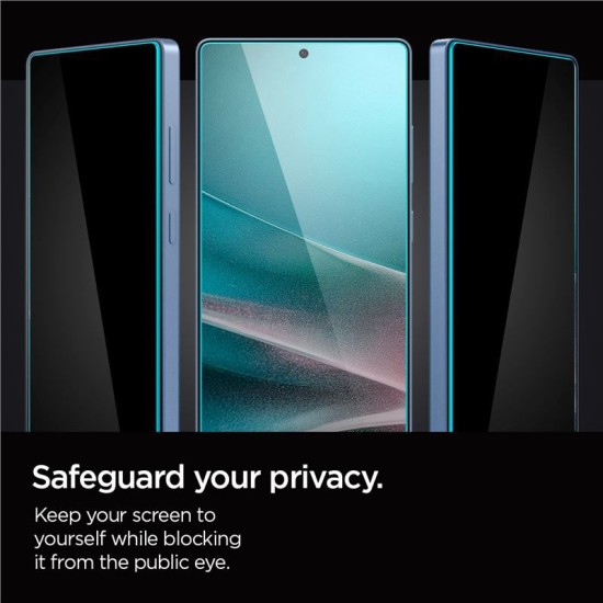 Set 2 folii Spigen tR EZ Fit HD pentru Samsung Galaxy S25 Ultra, privacy (S25 Ultra, AGL09335) by www.silkase.ro
