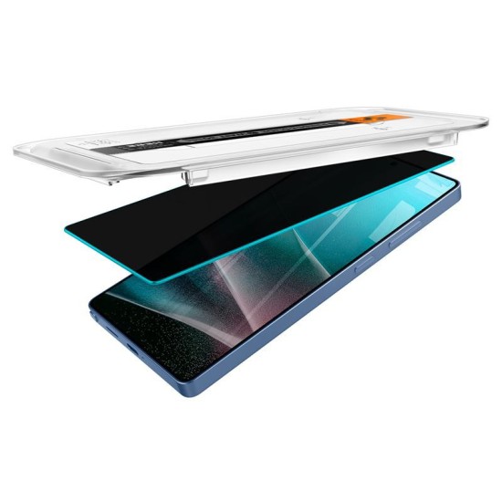 Set 2 folii Spigen tR EZ Fit HD pentru Samsung Galaxy S25 Ultra, privacy (S25 Ultra, AGL09335) by www.silkase.ro