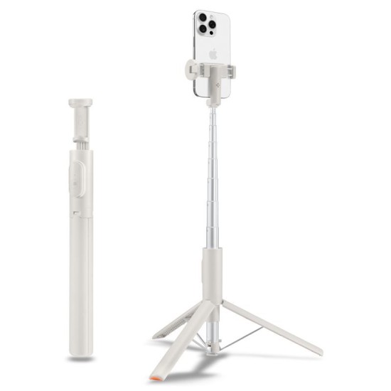 Trepied si selfie stick Spigen cu deschidere automata, compatibil MagSafe, bej (Diverse accesorii, AMP09337) by www.silkase.ro