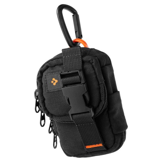 Organizator portabil magnetic Spigen Pouch SnapZip, negru (Diverse accesorii, AFA09338) by www.silkase.ro