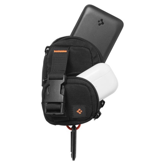 Organizator portabil magnetic Spigen Pouch SnapZip, negru (Diverse accesorii, AFA09338) by www.silkase.ro