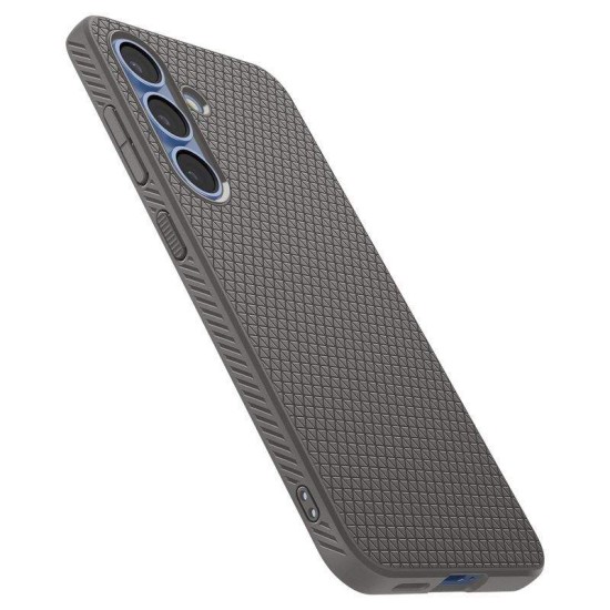 Husa Spigen Liquid Air pentru Samsung Galaxy S25, gri marmorat, constructie subtire, textura antiderapanta, set 1x husa (S25, ACS09404) by www.silkase.ro
