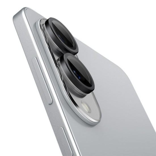 Set 2 folii sticla camera Spigen Glass tR EZ Fit Optik Pro HD pentru Samsung Galaxy S25 Edge, negru (S25 Edge, AGL09413) by www.silkase.ro