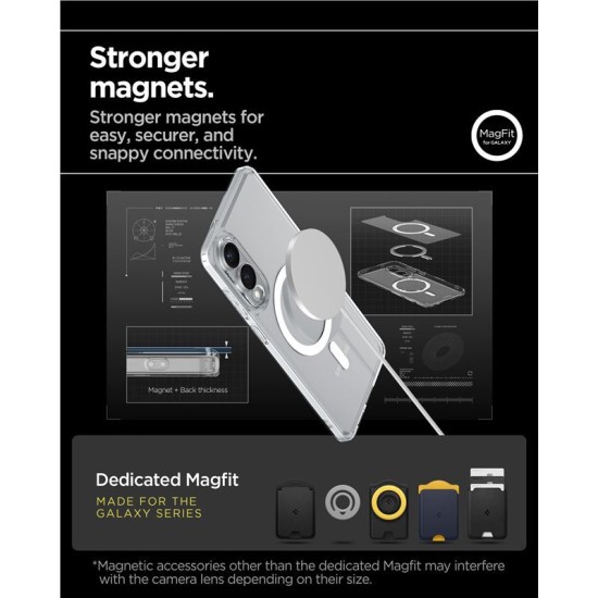 Husa Spigen Ultra Hybrid MagSafe pentru Samsung Galaxy S25 Edge, alb (Spigen, S25 Edge) by www.silkase.ro Husa Spigen Ultra Hybrid MagSafe pentru Samsung Galaxy S25 Edge, alb (S25 Edge, ACS09418) by www.silkase.ro