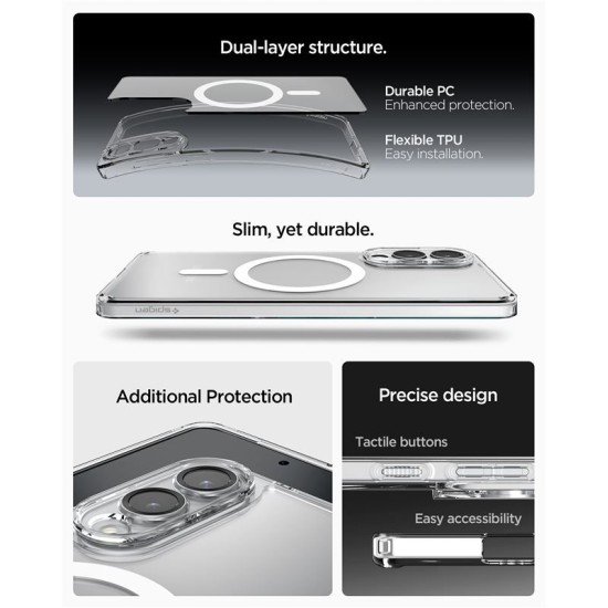 Husa Spigen Ultra Hybrid MagSafe pentru Samsung Galaxy S25 Edge, alb (Spigen, S25 Edge) by www.silkase.ro Husa Spigen Ultra Hybrid MagSafe pentru Samsung Galaxy S25 Edge, alb (S25 Edge, ACS09418) by www.silkase.ro