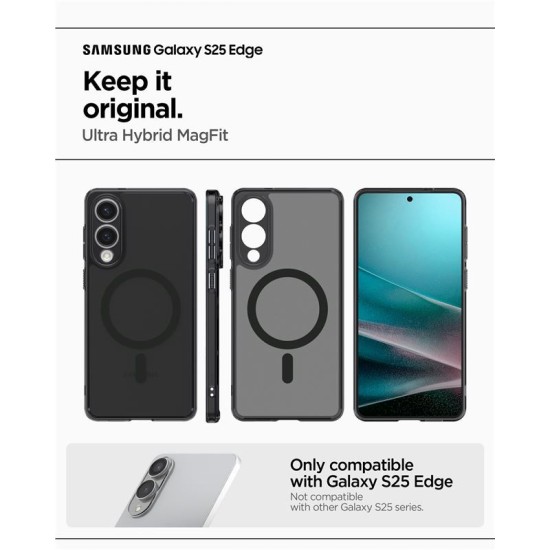 Husa Spigen Ultra Hybrid MagSafe pentru Samsung Galaxy S25 Edge, negru frost (Spigen, S25 Edge) by www.silkase.ro Husa Spigen Ultra Hybrid MagSafe pentru Samsung Galaxy S25 Edge, negru frost (S25 Edge, ACS09419) by www.silkase.ro