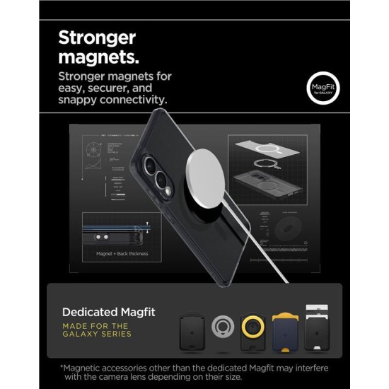 Husa Spigen Ultra Hybrid MagSafe pentru Samsung Galaxy S25 Edge, negru frost (Spigen, S25 Edge) by www.silkase.ro Husa Spigen Ultra Hybrid MagSafe pentru Samsung Galaxy S25 Edge, negru frost (S25 Edge, ACS09419) by www.silkase.ro