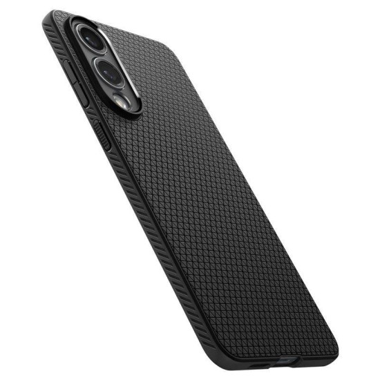 Husa Spigen Liquid Air pentru Samsung Galaxy S25 Edge, negru mat (Spigen, S25 Edge) by www.silkase.ro Husa Spigen Liquid Air pentru Samsung Galaxy S25 Edge, negru mat (S25 Edge, ACS09420) by www.silkase.ro