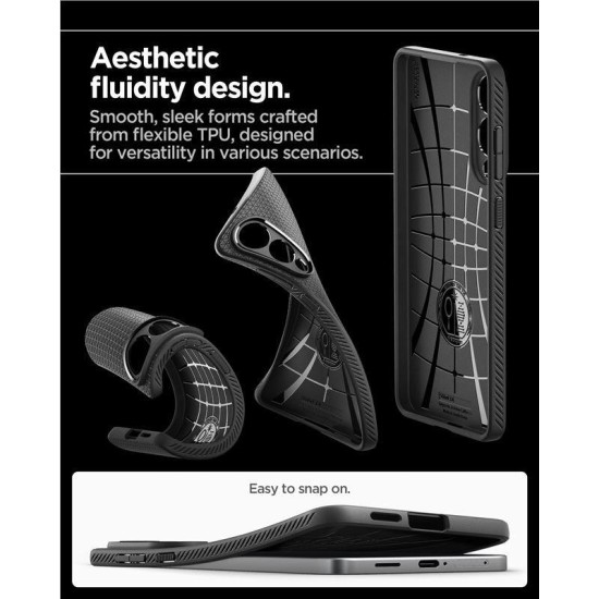 Husa Spigen Liquid Air pentru Samsung Galaxy S25 Edge, negru mat (Spigen, S25 Edge) by www.silkase.ro Husa Spigen Liquid Air pentru Samsung Galaxy S25 Edge, negru mat (S25 Edge, ACS09420) by www.silkase.ro