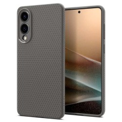Husa Spigen Liquid Air pentru Samsung Galaxy S25 Edge, gri marble
