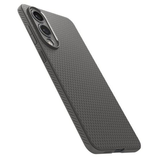 Husa Spigen Liquid Air pentru Samsung Galaxy S25 Edge, gri marble (S25 Edge, ACS09421) by www.silkase.ro