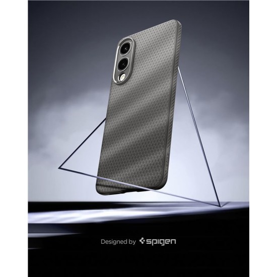 Husa Spigen Liquid Air pentru Samsung Galaxy S25 Edge, gri marble (S25 Edge, ACS09421) by www.silkase.ro