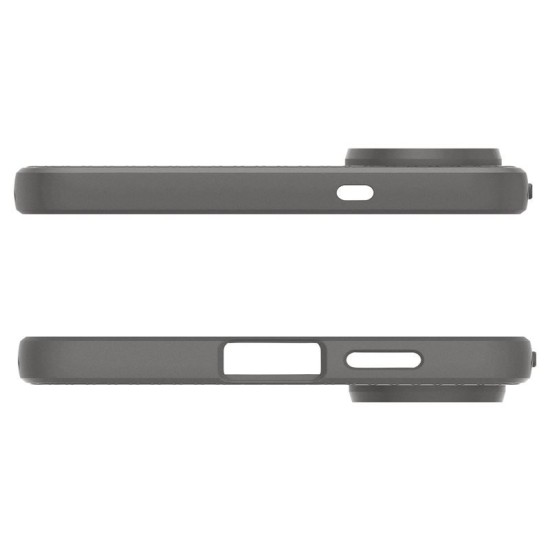 Husa Spigen Liquid Air pentru Samsung Galaxy S25 Edge, gri marble (S25 Edge, ACS09421) by www.silkase.ro