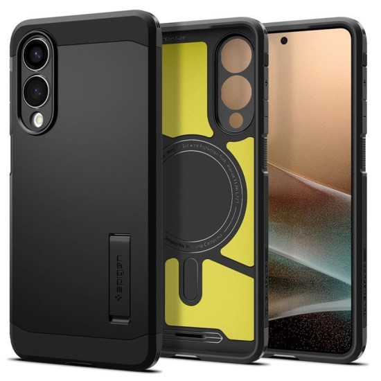 Husa Spigen Tough Armor MagSafe pentru Samsung Galaxy S25 Edge, negru (S25 Edge, ACS09422) by www.silkase.ro