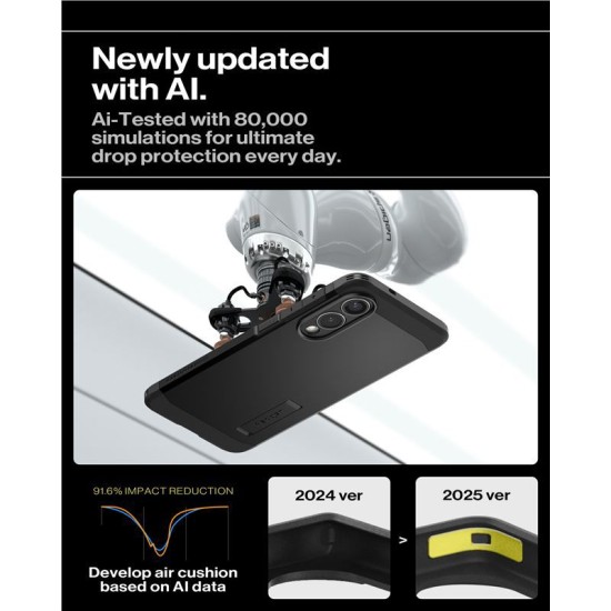 Husa Spigen Tough Armor MagSafe pentru Samsung Galaxy S25 Edge, negru (S25 Edge, ACS09422) by www.silkase.ro