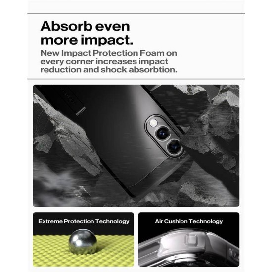 Husa Spigen Tough Armor MagSafe pentru Samsung Galaxy S25 Edge, negru (S25 Edge, ACS09422) by www.silkase.ro