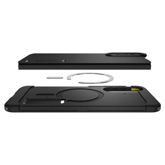 Husa Spigen Tough Armor MagSafe pentru Samsung Galaxy S25 Edge, negru (S25 Edge, ACS09422) by www.silkase.ro