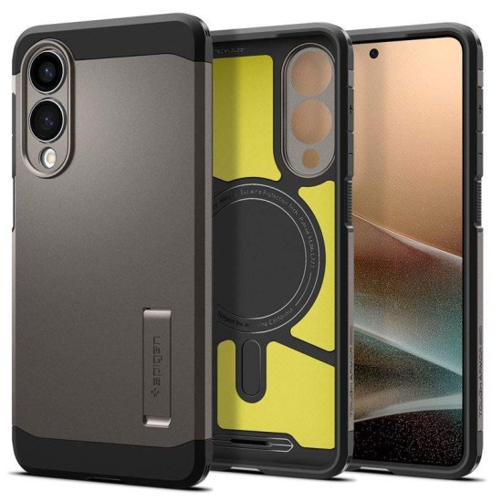 Husa Spigen Tough Armor MagSafe pentru Samsung Galaxy S25 Edge, gunmetal (Spigen, S25 Edge) by www.silkase.ro Husa Spigen Tough Armor MagSafe pentru Samsung Galaxy S25 Edge, gunmetal (S25 Edge, ACS09423) by www.silkase.ro