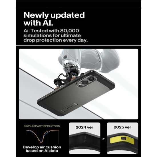 Husa Spigen Tough Armor MagSafe pentru Samsung Galaxy S25 Edge, gunmetal (Spigen, S25 Edge) by www.silkase.ro Husa Spigen Tough Armor MagSafe pentru Samsung Galaxy S25 Edge, gunmetal (S25 Edge, ACS09423) by www.silkase.ro