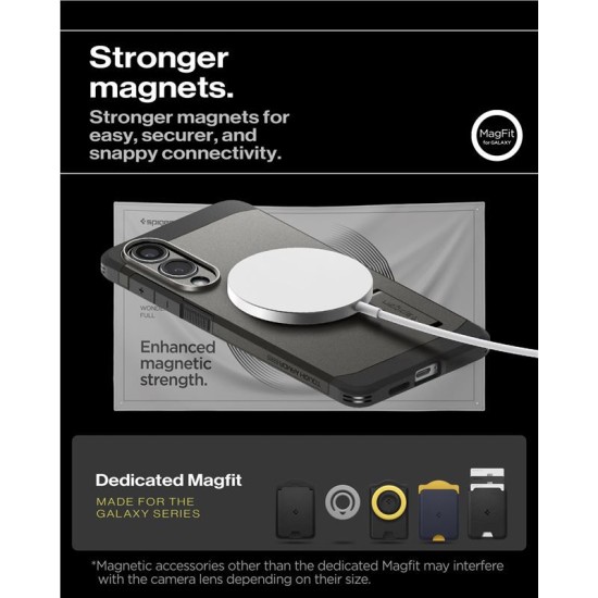Husa Spigen Tough Armor MagSafe pentru Samsung Galaxy S25 Edge, gunmetal (Spigen, S25 Edge) by www.silkase.ro Husa Spigen Tough Armor MagSafe pentru Samsung Galaxy S25 Edge, gunmetal (S25 Edge, ACS09423) by www.silkase.ro