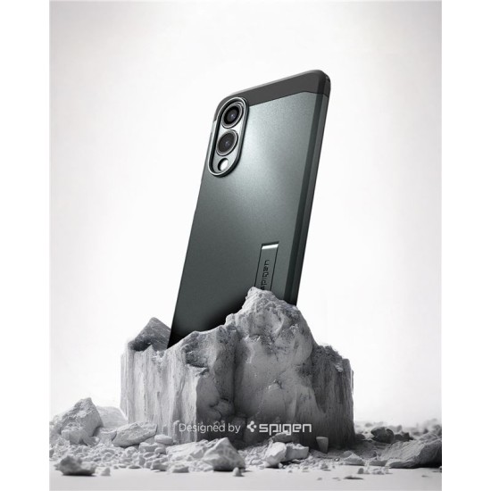 Husa Spigen Tough Armor MagSafe pentru Samsung Galaxy S25 Edge, verde abyss (S25 Edge, ACS09424) by www.silkase.ro