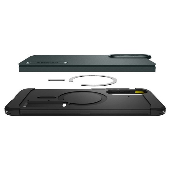 Husa Spigen Tough Armor MagSafe pentru Samsung Galaxy S25 Edge, verde abyss (S25 Edge, ACS09424) by www.silkase.ro