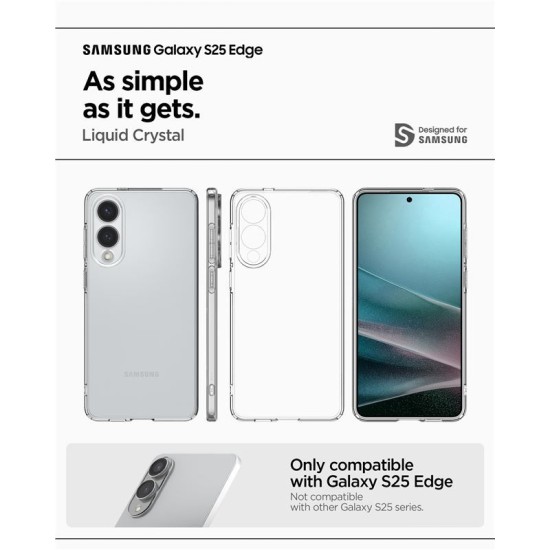 Husa Spigen Liquid Crystal pentru Samsung Galaxy S25 Edge, transparenta (Spigen, S25 Edge) by www.silkase.ro Husa Spigen Liquid Crystal pentru Samsung Galaxy S25 Edge, transparenta (S25 Edge, ACS09425) by www.silkase.ro