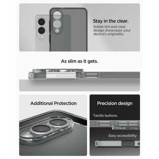 Husa Spigen Liquid Crystal pentru Samsung Galaxy S25 Edge, transparenta fumuriu (S25 Edge, ACS09426) by www.silkase.ro