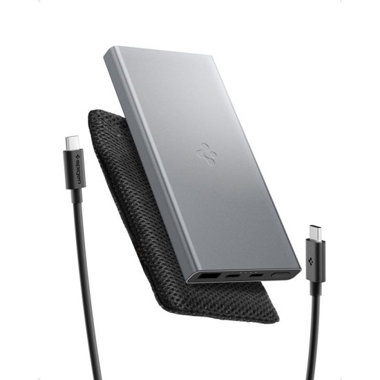 Baterie externa Spigen Essential 10000mAh 22.5W, gri (Spigen, Ingredi) by www.silkase.ro Baterie externa Spigen Essential 10000mAh 22.5W, gri (Baterii Externe, ABA09432) by www.silkase.ro