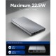 Baterie externa Spigen Essential 10000mAh 22.5W, gri (Spigen, Ingredi) by www.silkase.ro Baterie externa Spigen Essential 10000mAh 22.5W, gri (Baterii Externe, ABA09432) by www.silkase.ro