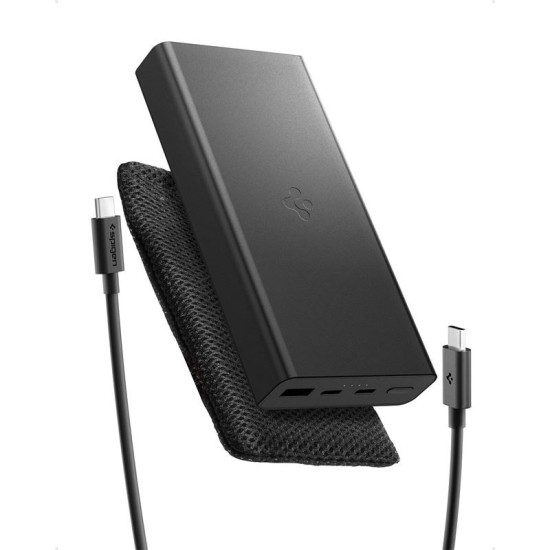 Baterie externa Spigen Essential 20000mAh 30W, neagra (Spigen, Ingredi) by www.silkase.ro Baterie externa Spigen Essential 20000mAh 30W, neagra (Baterii Externe, ABA09433) by www.silkase.ro