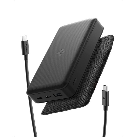 Baterie externa Spigen Essential 30000mAh 30W, neagra (Spigen, Ingredi) by www.silkase.ro Baterie externa Spigen Essential 30000mAh 30W, neagra (Baterii Externe, ABA09435) by www.silkase.ro