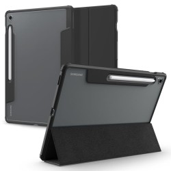 Husa tableta Spigen Ultra Hybrid Pro pentru Samsung Galaxy Tab S10 FE Plus, negru-transparent