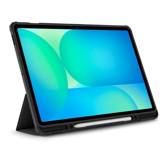 Husa tableta Spigen Ultra Hybrid Pro pentru Samsung Galaxy Tab S10 FE Plus, negru-transparent (Ingredi, ACS09446) by www.silkase.ro