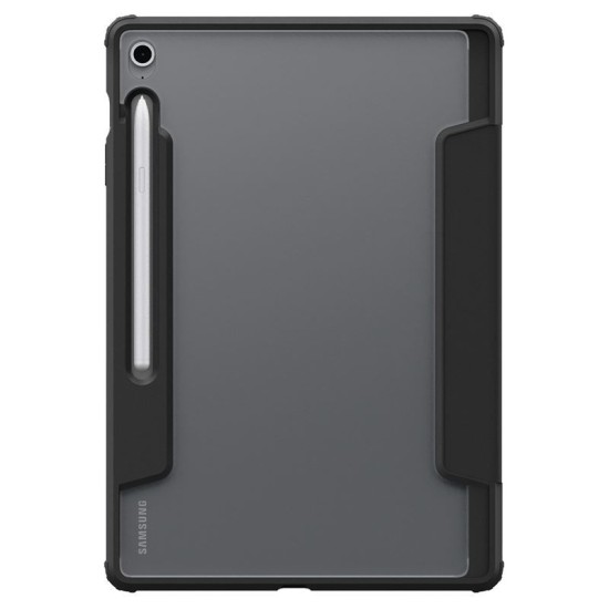 Husa tableta Spigen Ultra Hybrid Pro pentru Samsung Galaxy Tab S10 FE Plus, negru-transparent (Ingredi, ACS09446) by www.silkase.ro