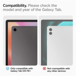 Husa tableta Spigen Ultra Hybrid Pro pentru Samsung Galaxy Tab S10 FE Plus, negru-transparent Husa tableta Spigen Ultra Hybrid Pro pentru Samsung Galaxy Tab S10 FE Plus, negru-transparent