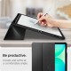 Husa tableta Spigen Ultra Hybrid Pro pentru Samsung Galaxy Tab S10 FE Plus, negru-transparent (Ingredi, ACS09446) by www.silkase.ro