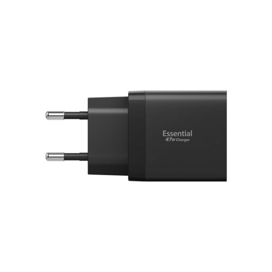 Incarcator de retea Spigen Essential 47W, negru (Incarcatoare, ACH09457) by www.silkase.ro